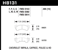 HAWK Black Brake Pad Sets