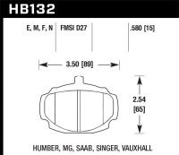 HAWK HP+ Brake Pad Sets