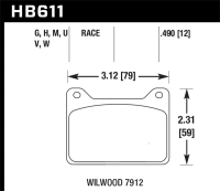 HAWK Black Brake Pad Sets