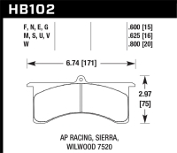 HAWK Black Brake Pad Sets