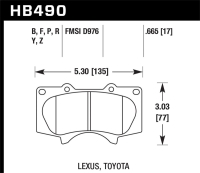 HAWK HPS Brake Pad Sets