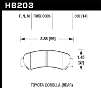 HAWK Black Brake Pad Sets