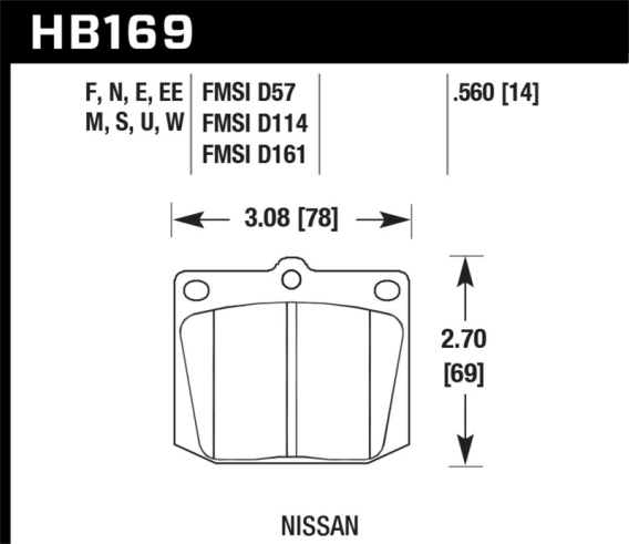 HAWK Black Brake Pad Sets