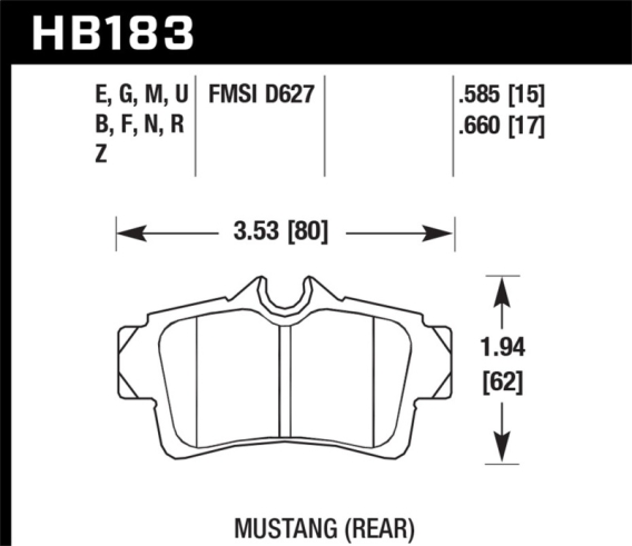 HAWK Black Brake Pad Sets