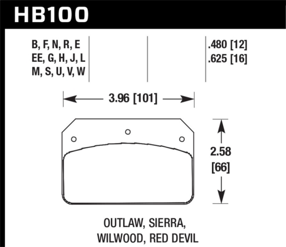 HAWK Black Brake Pad Sets